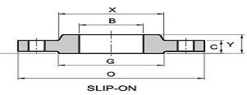 B16.5 Slip On Flange Class 2500